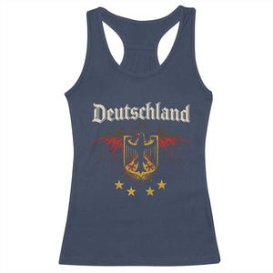 Deutschland German Heritage Pride Racerback Tank Top Bundesadler Coat of Arms Star TS11 Navy Print Your Wear