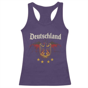 Deutschland German Heritage Pride Racerback Tank Top Bundesadler Coat of Arms Star TS11 Purple Print Your Wear
