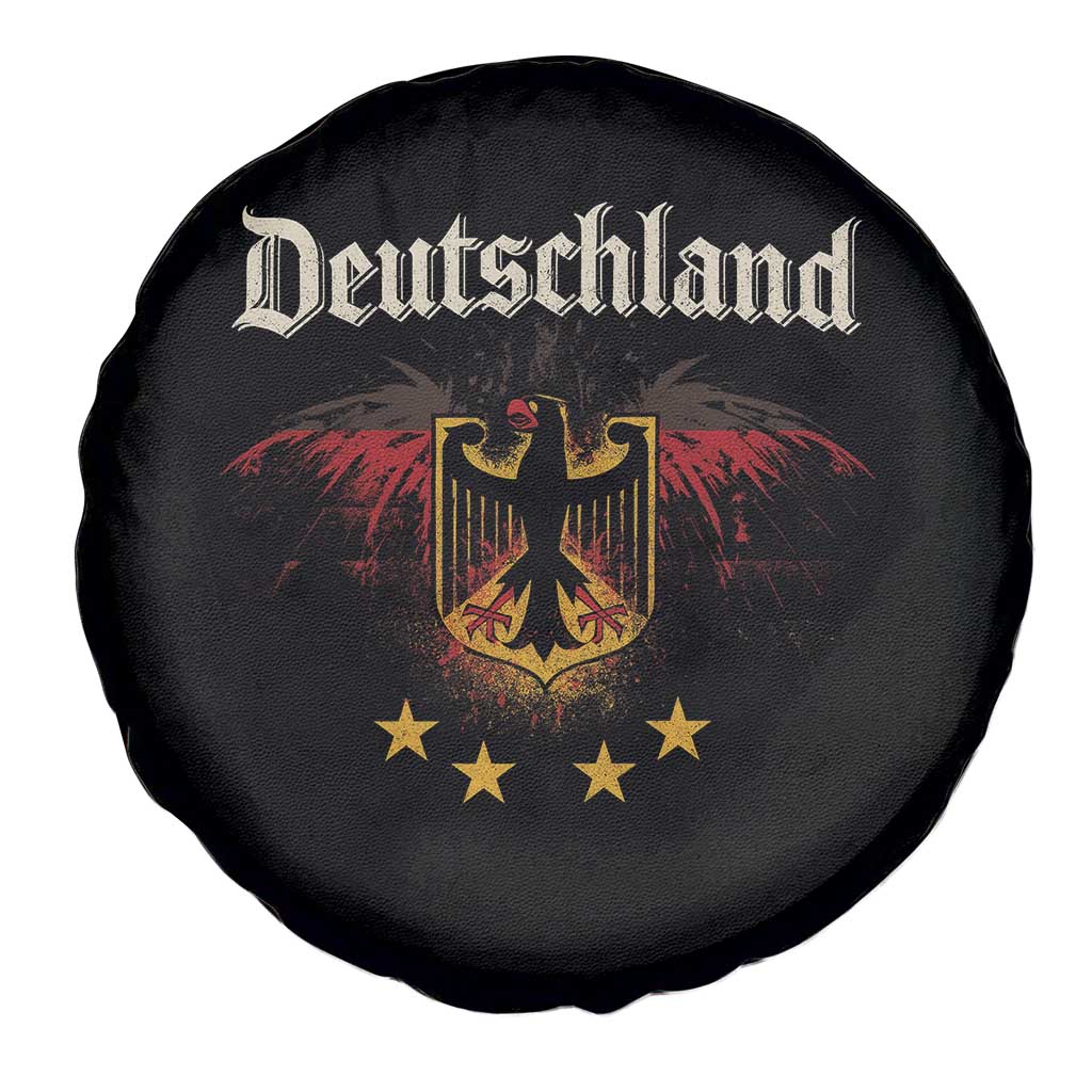 Deutschland German Heritage Pride Spare Tire Cover Bundesadler Coat of Arms Star TS11 Print Your Wear