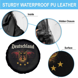 Deutschland German Heritage Pride Spare Tire Cover Bundesadler Coat of Arms Star TS11 Print Your Wear