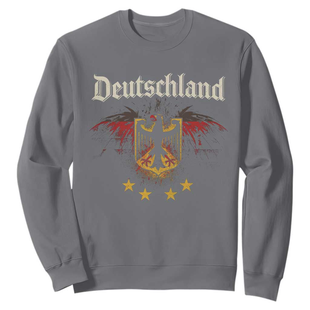 Deutschland German Heritage Pride Sweatshirt Bundesadler Coat of Arms Star TS11 Charcoal Print Your Wear