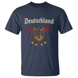 Deutschland German Heritage Pride T Shirt Bundesadler Coat of Arms Star TS11 Navy Print Your Wear
