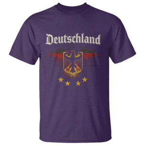 Deutschland German Heritage Pride T Shirt Bundesadler Coat of Arms Star TS11 Purple Print Your Wear