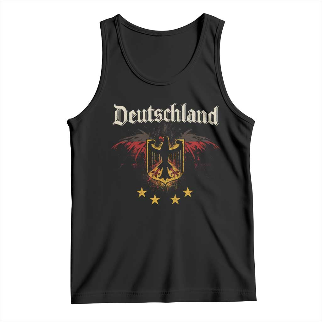 Deutschland German Heritage Pride Tank Top Bundesadler Coat of Arms Star TS11 Black Print Your Wear