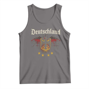 Deutschland German Heritage Pride Tank Top Bundesadler Coat of Arms Star TS11 Deep Heather Print Your Wear