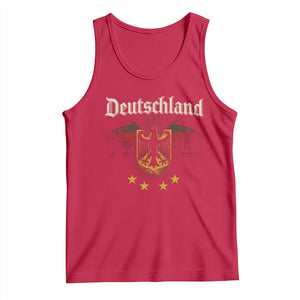 Deutschland German Heritage Pride Tank Top Bundesadler Coat of Arms Star TS11 Red Print Your Wear