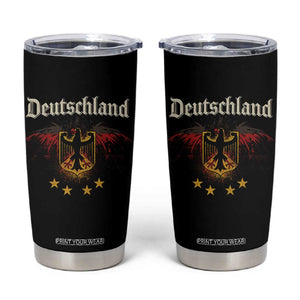 Deutschland German Heritage Pride Tumbler Cup Bundesadler Coat of Arms Star TS11 Black Print Your Wear