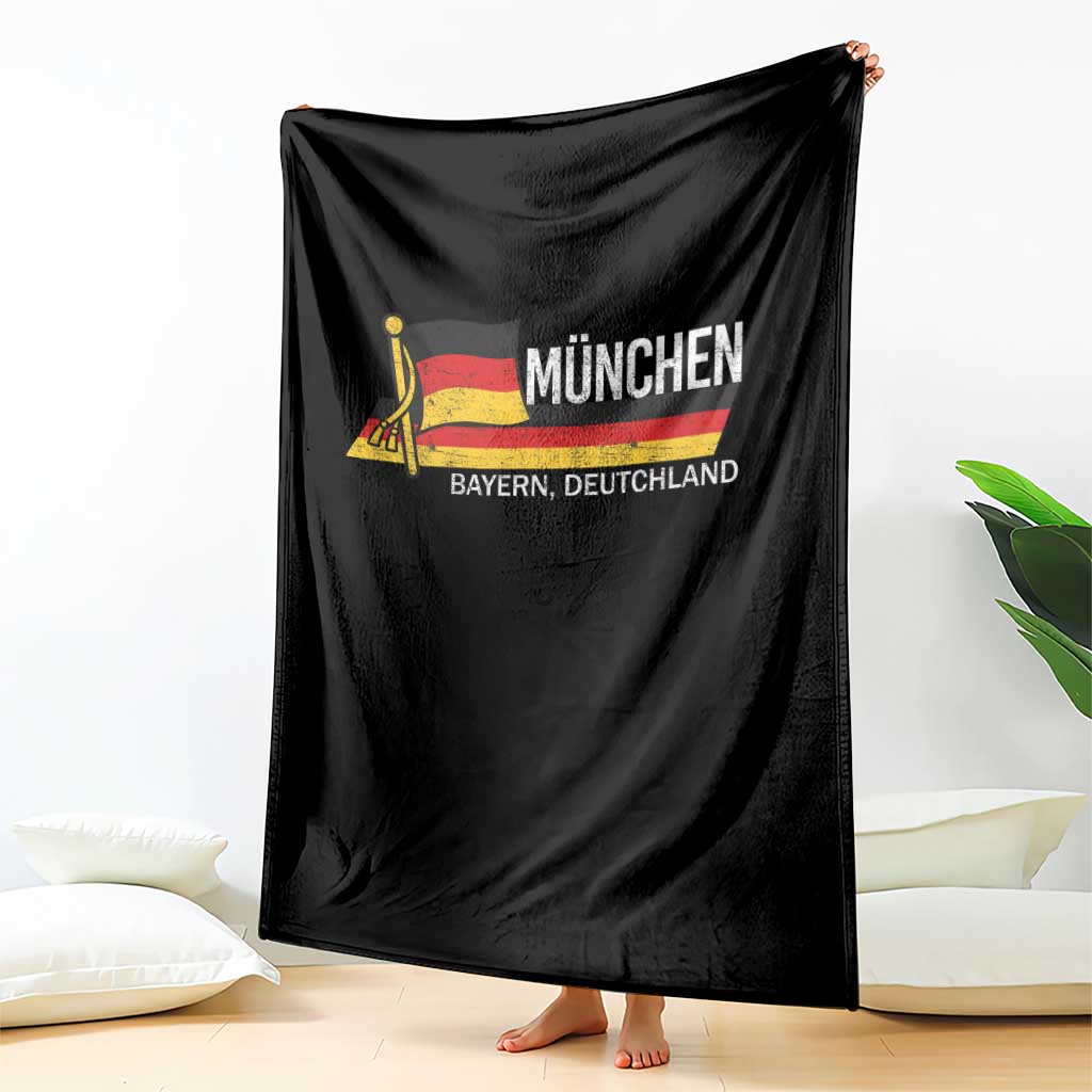 Munchen Bayern German Heritage Pride Germany Flag Throw Blanket TS11 Print Your Wear