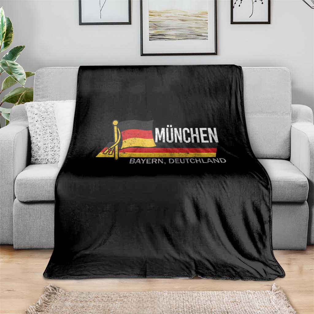 Munchen Bayern German Heritage Pride Germany Flag Throw Blanket TS11 Print Your Wear
