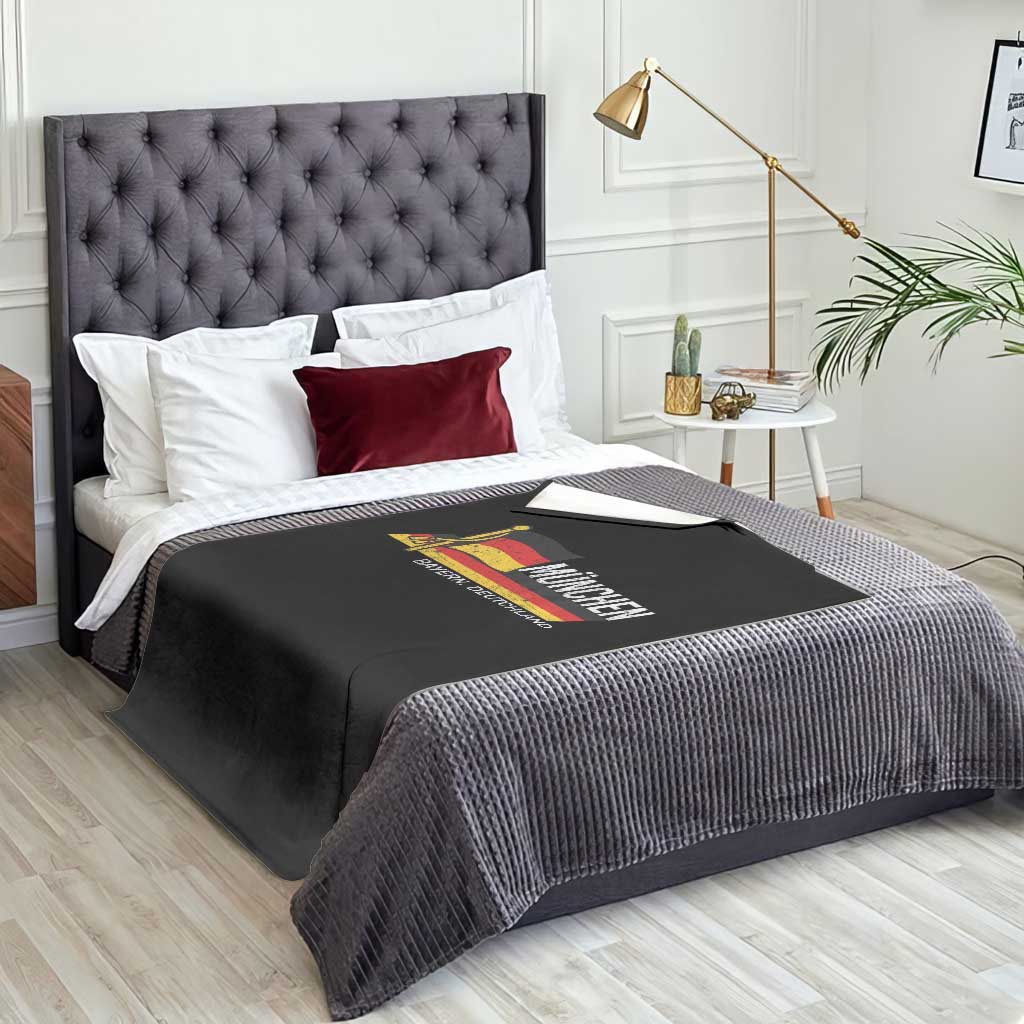 Munchen Bayern German Heritage Pride Germany Flag Throw Blanket TS11 Print Your Wear