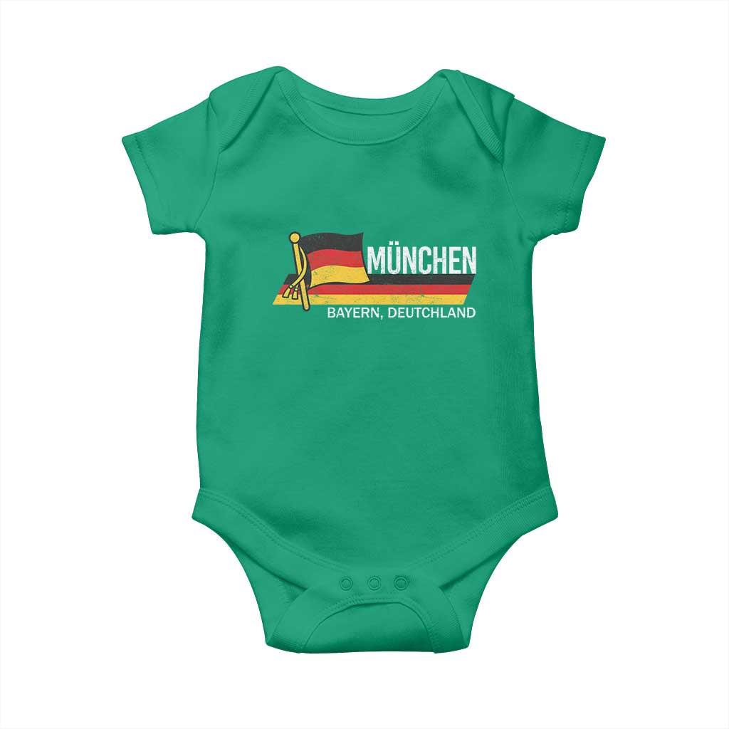 Munchen Bayern German Heritage Pride Germany Flag Baby Onesie TS11 Irish Green Print Your Wear