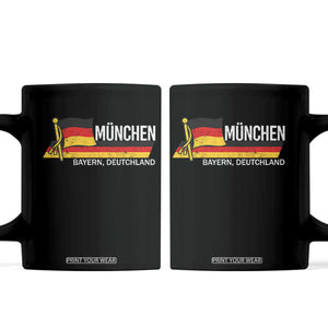 Munchen Bayern German Heritage Pride Germany Flag Coffee Mug TS11 Black Print Your Wear