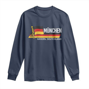 Munchen Bayern German Heritage Pride Germany Flag Long Sleeve Shirt TS11 Navy Print Your Wear