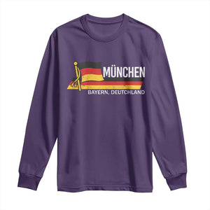 Munchen Bayern German Heritage Pride Germany Flag Long Sleeve Shirt TS11 Purple Print Your Wear