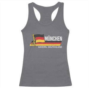 Munchen Bayern German Heritage Pride Germany Flag Racerback Tank Top TS11 Charcoal Print Your Wear