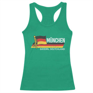 Munchen Bayern German Heritage Pride Germany Flag Racerback Tank Top TS11 Irish Green Print Your Wear