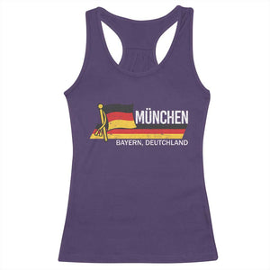 Munchen Bayern German Heritage Pride Germany Flag Racerback Tank Top TS11 Purple Print Your Wear