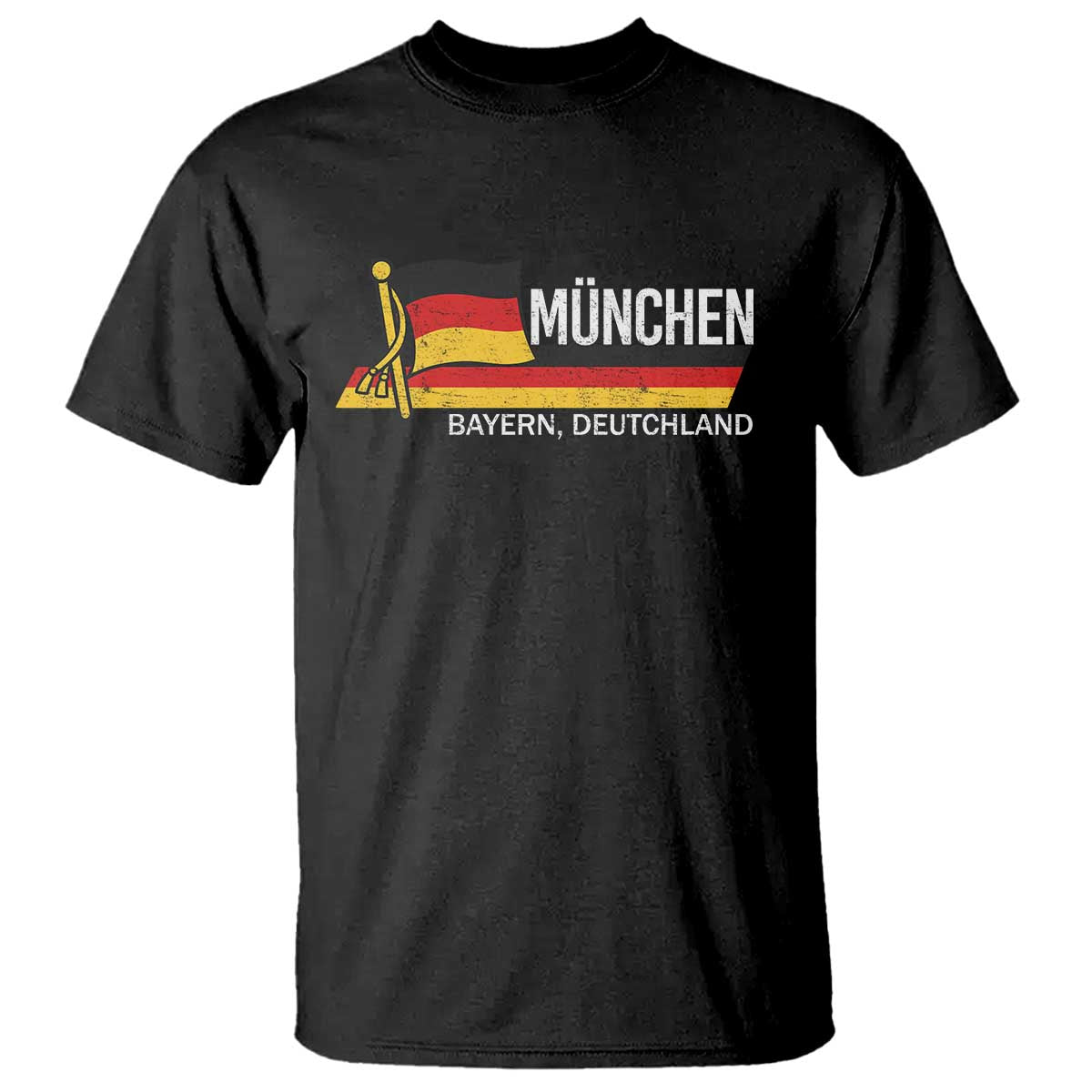 Munchen Bayern German Heritage Pride Germany Flag T Shirt TS11 Black Print Your Wear