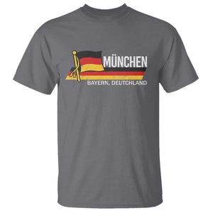 Munchen Bayern German Heritage Pride Germany Flag T Shirt TS11 Charcoal Print Your Wear