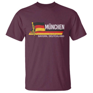 Munchen Bayern German Heritage Pride Germany Flag T Shirt TS11 Maroon Print Your Wear