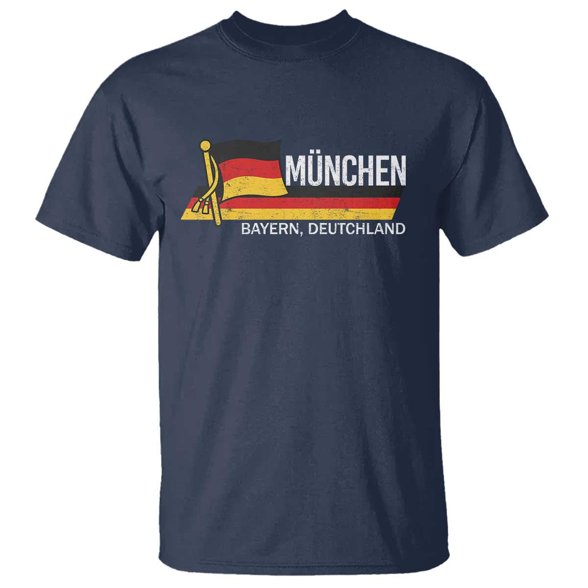 Munchen Bayern German Heritage Pride Germany Flag T Shirt TS11 Navy Print Your Wear
