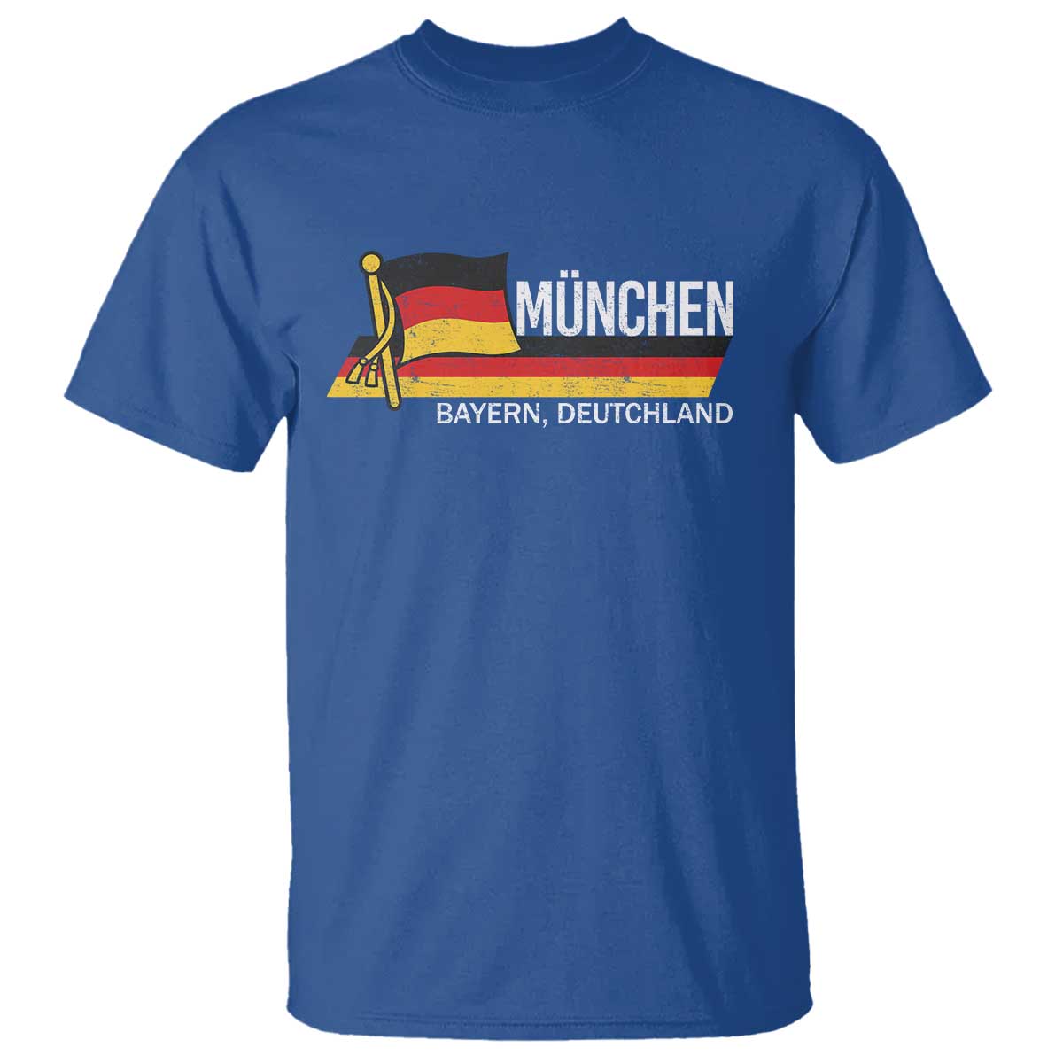 Munchen Bayern German Heritage Pride Germany Flag T Shirt TS11 Royal Blue Print Your Wear