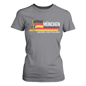 Munchen Bayern German Heritage Pride Germany Flag T Shirt For Women TS11 Charcoal Print Your Wear