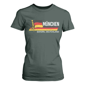 Munchen Bayern German Heritage Pride Germany Flag T Shirt For Women TS11 Dark Forest Green Print Your Wear