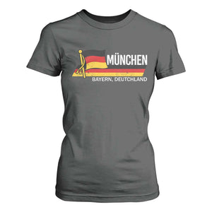 Munchen Bayern German Heritage Pride Germany Flag T Shirt For Women TS11 Dark Heather Print Your Wear