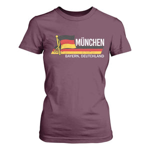 Munchen Bayern German Heritage Pride Germany Flag T Shirt For Women TS11 Maroon Print Your Wear