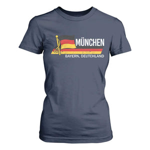 Munchen Bayern German Heritage Pride Germany Flag T Shirt For Women TS11 Navy Print Your Wear