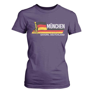 Munchen Bayern German Heritage Pride Germany Flag T Shirt For Women TS11 Purple Print Your Wear