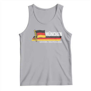 Munchen Bayern German Heritage Pride Germany Flag Tank Top TS11 Athletic Heather Print Your Wear