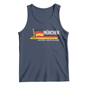 Munchen Bayern German Heritage Pride Germany Flag Tank Top TS11 Navy Print Your Wear