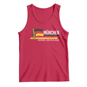 Munchen Bayern German Heritage Pride Germany Flag Tank Top TS11 Red Print Your Wear