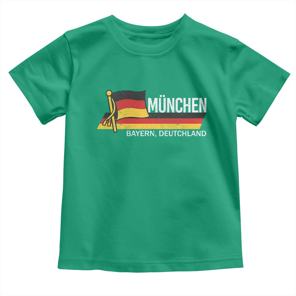 Munchen Bayern German Heritage Pride Germany Flag Toddler T Shirt TS11 Irish Green Print Your Wear
