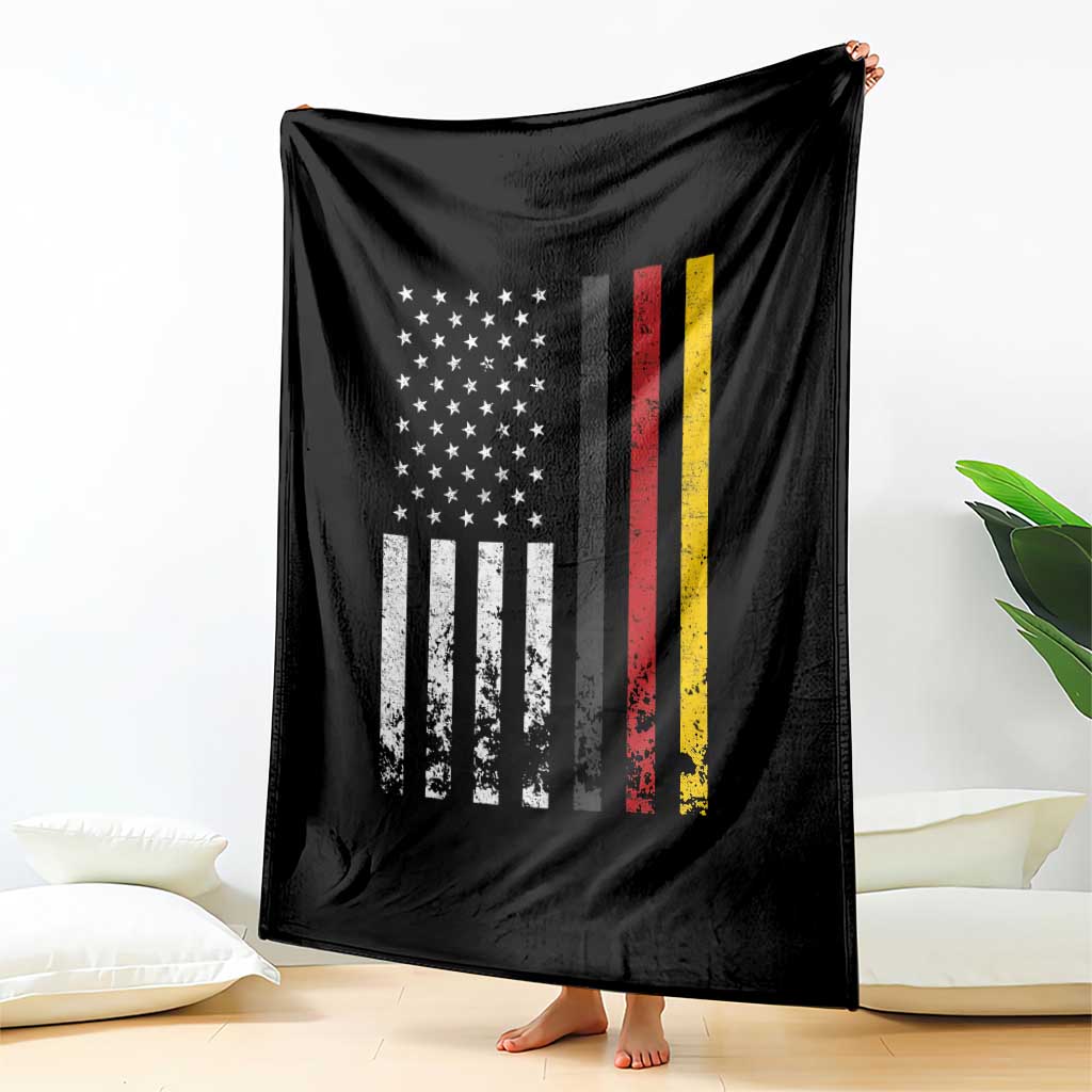 Patriotic Vintage German American Flag Throw Blanket Germany Heritage Pride TS11 Print Your Wear