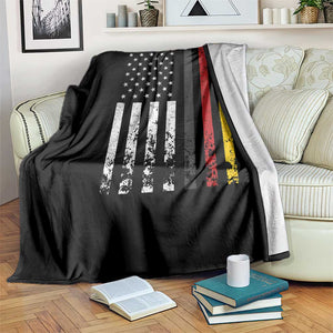 Patriotic Vintage German American Flag Throw Blanket Germany Heritage Pride TS11 Print Your Wear