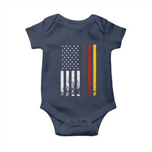 Patriotic Vintage German American Flag Baby Onesie Germany Heritage Pride TS11 Navy Print Your Wear