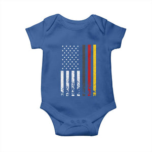 Patriotic Vintage German American Flag Baby Onesie Germany Heritage Pride TS11 Royal Blue Print Your Wear