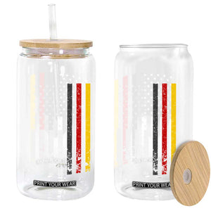 Patriotic Vintage German American Flag Glass Can Germany Heritage Pride TS11 Print Your Wear