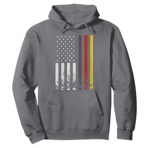 Patriotic Vintage German American Flag Hoodie Germany Heritage Pride TS11 Charcoal Print Your Wear