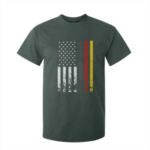 Patriotic Vintage German American Flag T Shirt For Kid Germany Heritage Pride TS11 Dark Forest Green Print Your Wear