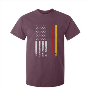 Patriotic Vintage German American Flag T Shirt For Kid Germany Heritage Pride TS11 Maroon Print Your Wear