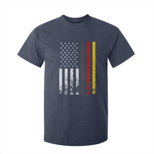 Patriotic Vintage German American Flag T Shirt For Kid Germany Heritage Pride TS11 Navy Print Your Wear