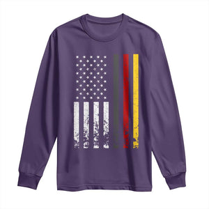 Patriotic Vintage German American Flag Long Sleeve Shirt Germany Heritage Pride TS11 Purple Print Your Wear