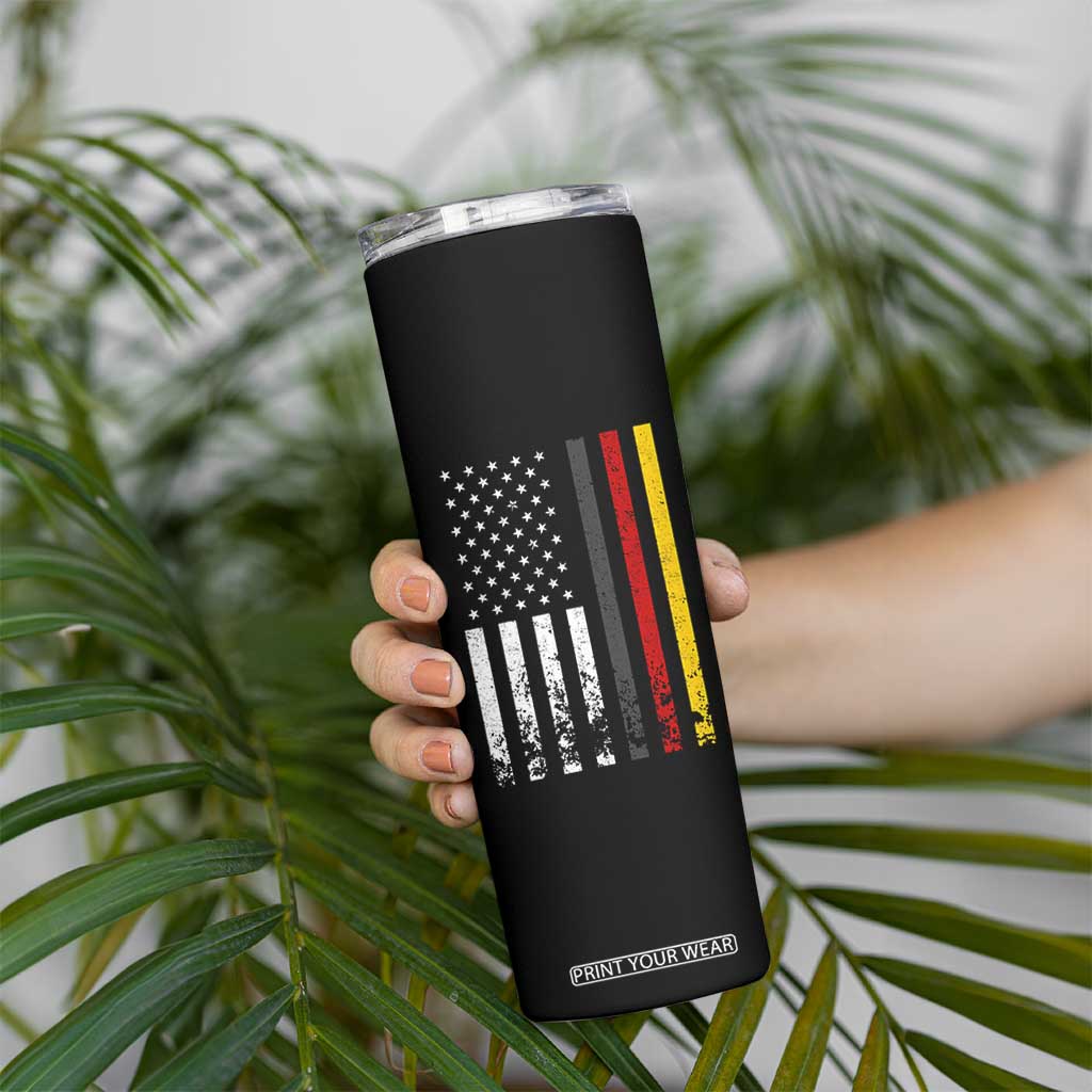 Patriotic Vintage German American Flag Skinny Tumbler Germany Heritage Pride TS11 Print Your Wear