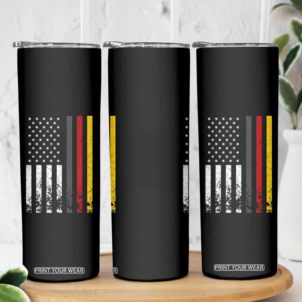 Patriotic Vintage German American Flag Skinny Tumbler Germany Heritage Pride TS11 Print Your Wear