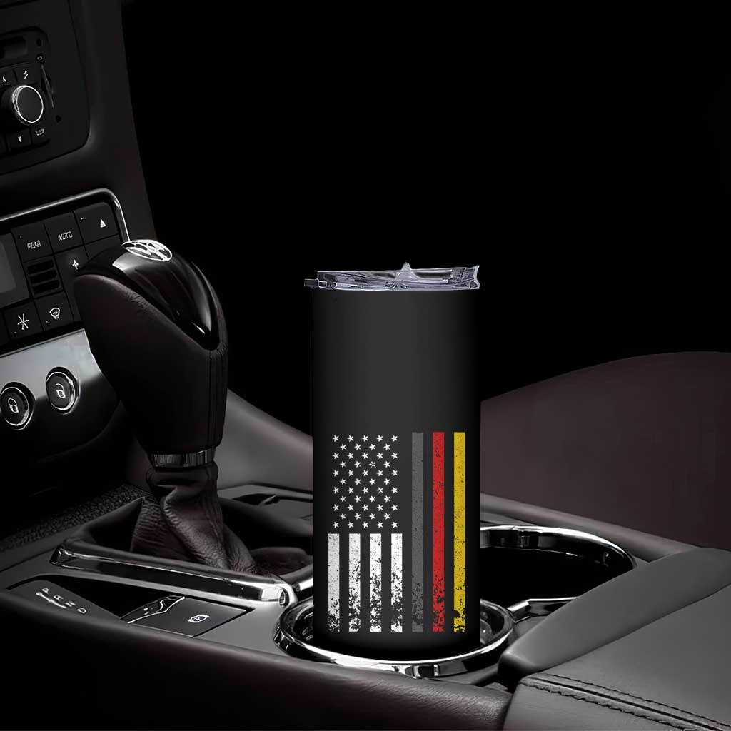 Patriotic Vintage German American Flag Skinny Tumbler Germany Heritage Pride TS11 Print Your Wear