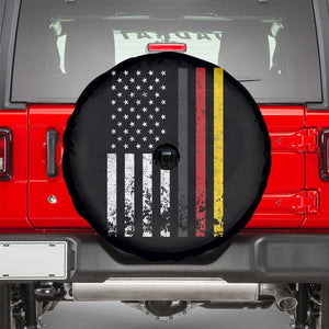 Patriotic Vintage German American Flag Spare Tire Cover Germany Heritage Pride TS11 Black Print Your Wear